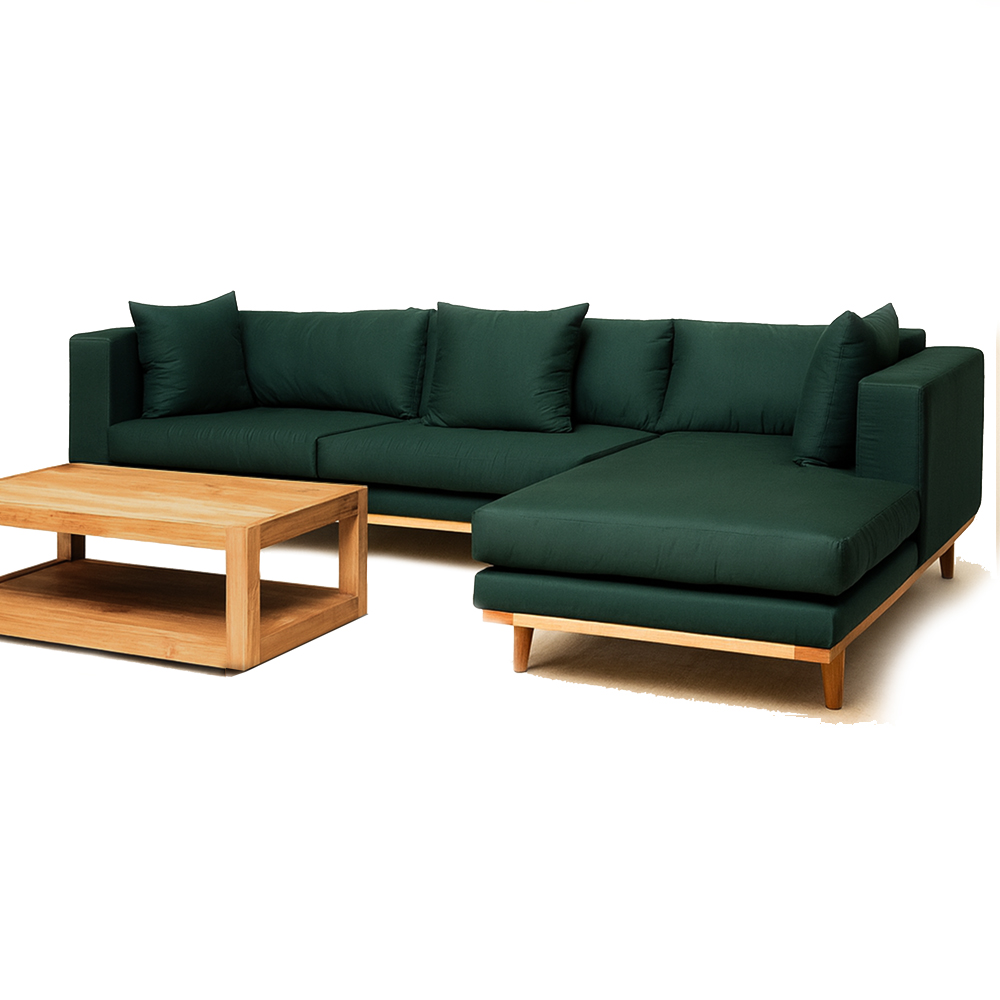 SOFA L-SHAPE (FULL TEAK WOOD)